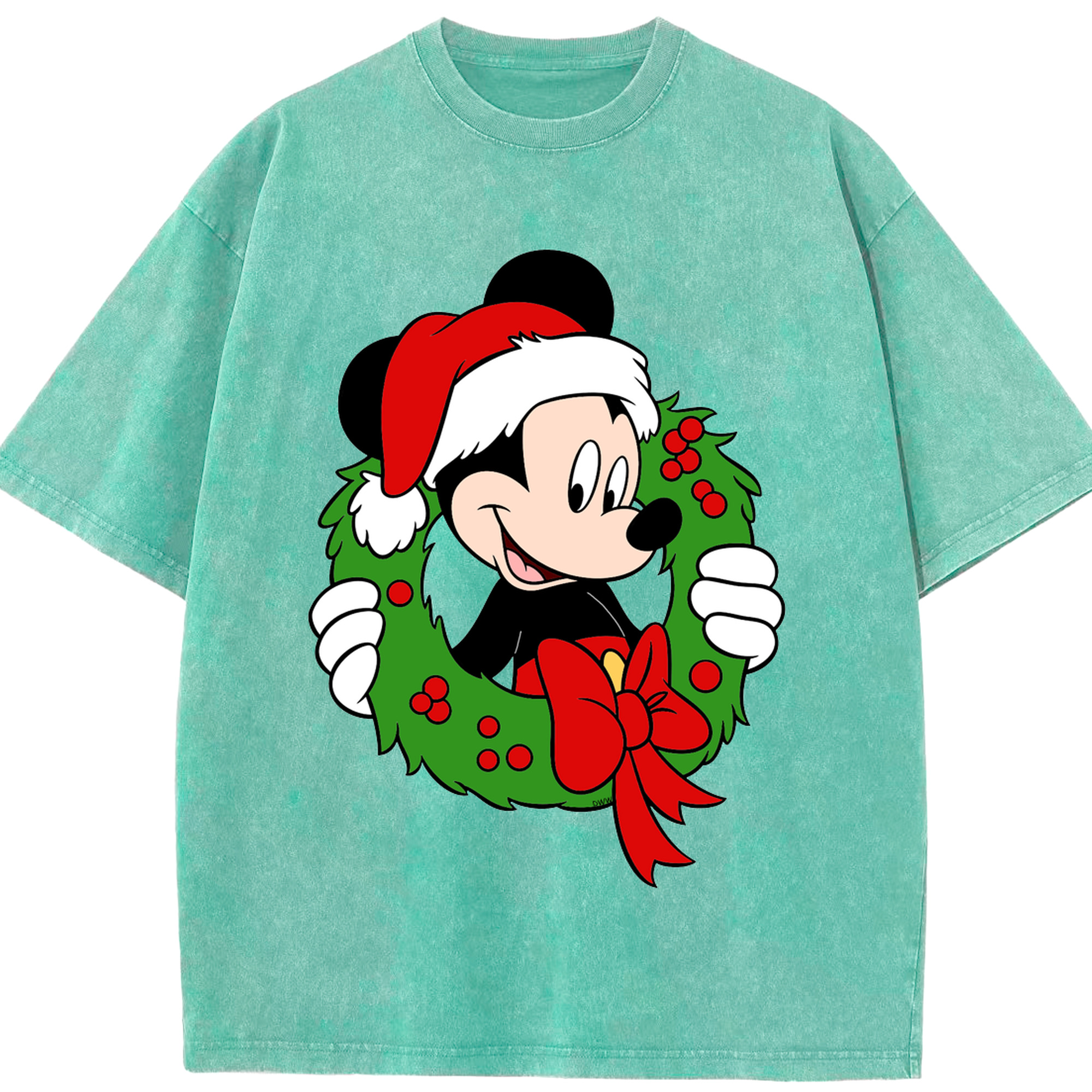 （画像用） ミッキーマウス Mickey Mouse 綿100% ヴィンテージ風 半袖Tシャツ（フロントプリント）